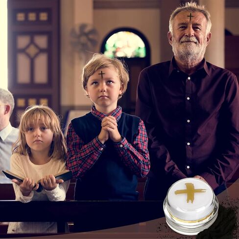 BBTO 12 Pcs Palm Ash Wednesday Church Supply 6 Pcs Palm Ash Pyx and 6 Pcs Palm Ashes for Ash Wednesday Easter Church Service Goods (1000 People) in Saudi Arabia