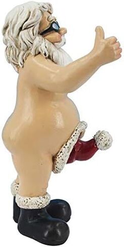 Design Toscano Santa Unwrapped, Buck-Naked Father Christmas Holiday Statue in Saudi Arabia