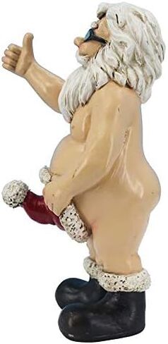 Design Toscano Santa Unwrapped, Buck-Naked Father Christmas Holiday Statue in Saudi Arabia