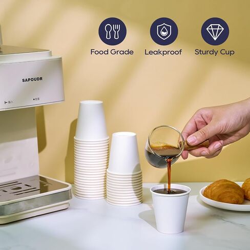 LITOPAK 1000 pack 3 oz Paper Cups, White Disposable Bathroom Cups, Mini Paper Cups for Parties, Picnics, Barbecues, Travel and Event in Kuwait