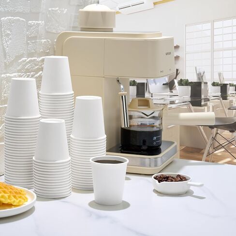 LITOPAK 1000 pack 3 oz Paper Cups, White Disposable Bathroom Cups, Mini Paper Cups for Parties, Picnics, Barbecues, Travel and Event in Kuwait