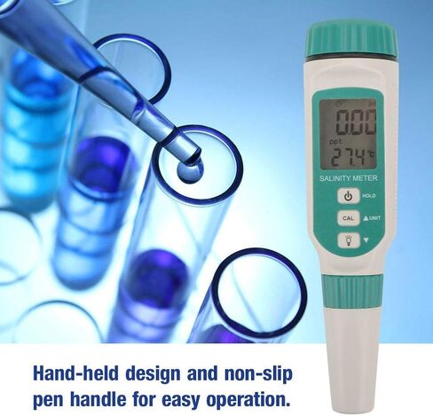 Digital Salinity Tester with Smart Sensor AR8012 Portable Salinity Meter for Water Source Monitoring, Aquaculture in Saudi Arabia