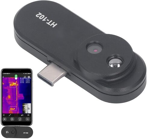 كاميرا حرارية لنظام Android، دقة صورة 32x32 IR، تصوير حراري مع موصل مدمج قابل للتعديل، نطاق درجة الحرارة -20 درجة مئوية -300 درجة مئوية، للهواتف الذكية Android USB C in Kuwait