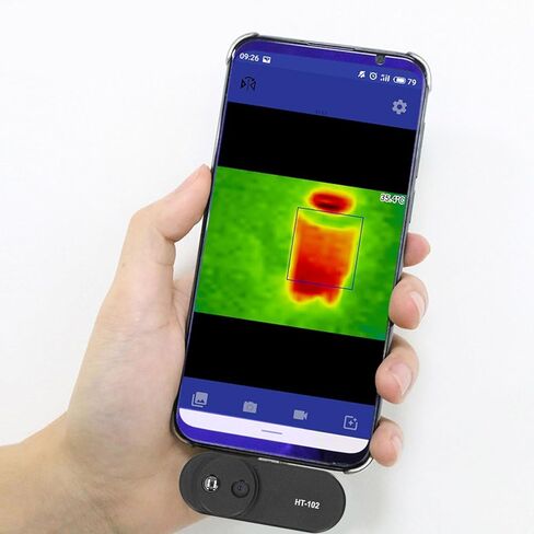 كاميرا حرارية لنظام Android، دقة صورة 32x32 IR، تصوير حراري مع موصل مدمج قابل للتعديل، نطاق درجة الحرارة -20 درجة مئوية -300 درجة مئوية، للهواتف الذكية Android USB C in Kuwait