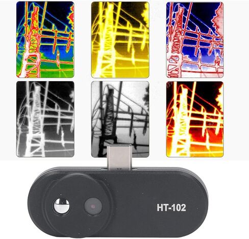 كاميرا حرارية لنظام Android، دقة صورة 32x32 IR، تصوير حراري مع موصل مدمج قابل للتعديل، نطاق درجة الحرارة -20 درجة مئوية -300 درجة مئوية، للهواتف الذكية Android USB C in Kuwait
