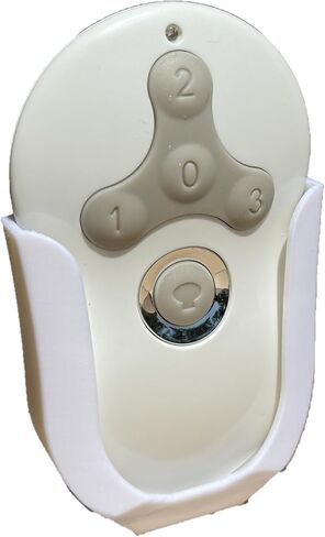 Wall Mount Bracket for Hunter 99122, 99123, RAN003, K047402 and Similar Remote Control Transmitters - Easy Installation, Sleek White Design in Kuwait