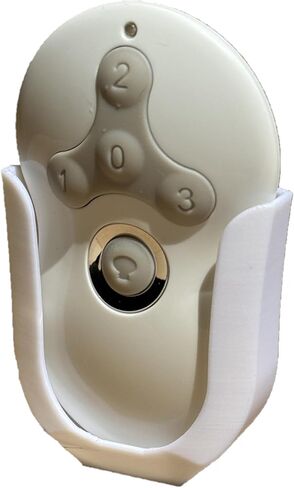 Wall Mount Bracket for Hunter 99122, 99123, RAN003, K047402 and Similar Remote Control Transmitters - Easy Installation, Sleek White Design in Kuwait