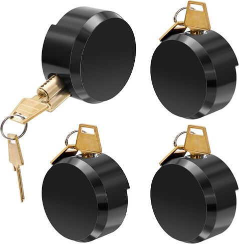 قفل عفريت مخفي، أقفال تكبل مخفية ذات مفاتيح على حد سواء، أقفال عفريت المقطورة مع قفل موسع للشاحنات، قطعتان باللون الأسود in Kuwait