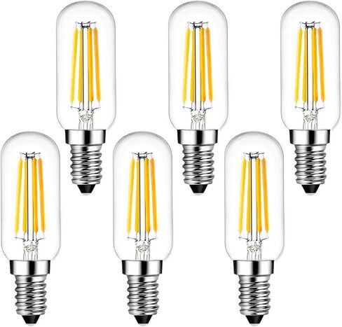 E14 LED Bulb Dimmable European Base E14 LED 40W 400LM E14 LED Dimmable Candelabra Soft White 3000K, Vintage 4W E14 LED Edison Light Bulb for Chandelier European Pendant Lighting, 6 Pack in Saudi Arabia