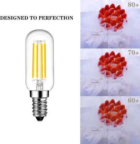 E14 LED Bulb Dimmable European Base E14 LED 40W 400LM E14 LED Dimmable Candelabra Soft White 3000K, Vintage 4W E14 LED Edison Light Bulb for Chandelier European Pendant Lighting, 6 Pack in Saudi Arabia