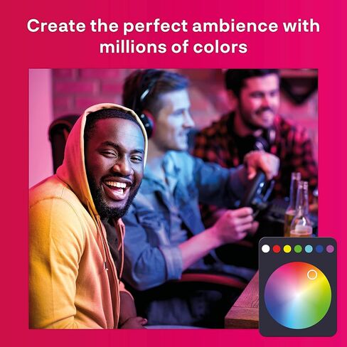 innr E26 Smart LED Bulb White & Color, Zigbee Light Bulb, Works with Philips Hue*, Amazon Echo (4th Gen), and SmartThings, 806 Lumen, A19 Dimmable, 2-Pack in Saudi Arabia