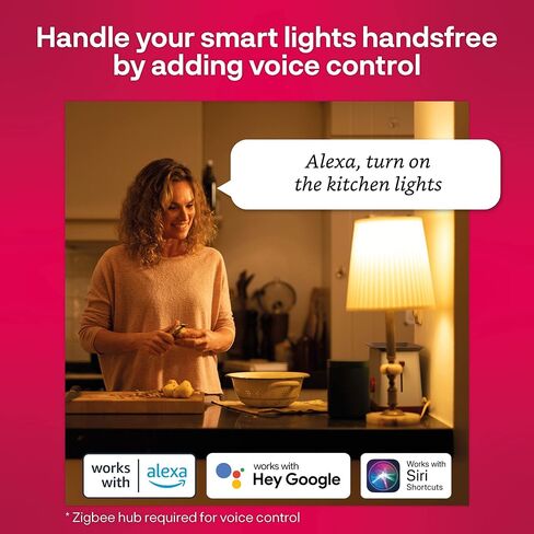 innr E26 Smart LED Bulb White & Color, Zigbee Light Bulb, Works with Philips Hue*, Amazon Echo (4th Gen), and SmartThings, 806 Lumen, A19 Dimmable, 2-Pack in Saudi Arabia