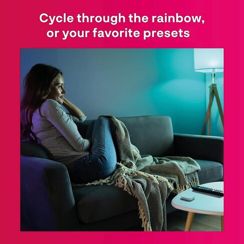 innr E26 Smart LED Bulb White & Color, Zigbee Light Bulb, Works with Philips Hue*, Amazon Echo (4th Gen), and SmartThings, 806 Lumen, A19 Dimmable, 2-Pack in Saudi Arabia