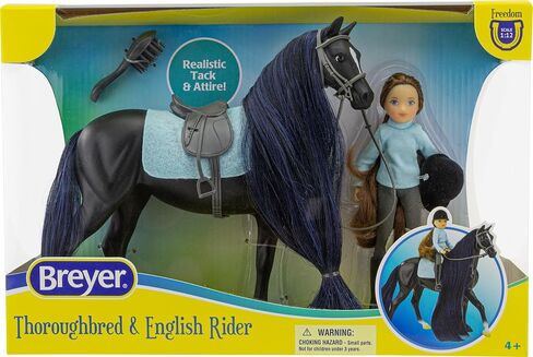 Breyer Horses Freedom Series Horse and Western Rider Set | Charm & Gabi | Horse and Rider Set | Horse Toy | 9.75" x 7" | 1:12 Scale | Model #61146, Brown in Kuwait