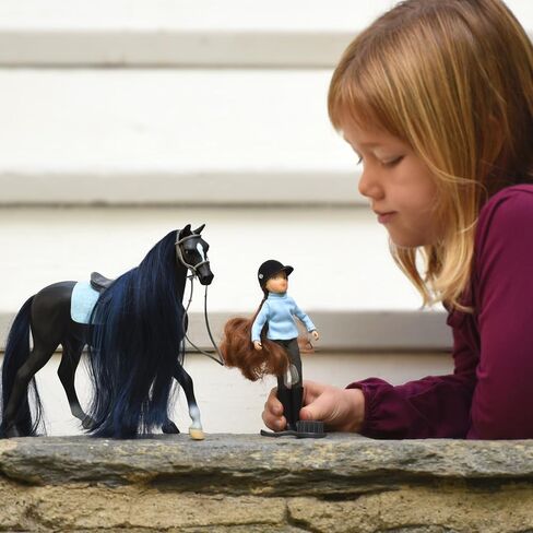 Breyer Horses Freedom Series Horse and Western Rider Set | Charm & Gabi | Horse and Rider Set | Horse Toy | 9.75" x 7" | 1:12 Scale | Model #61146, Brown in Kuwait