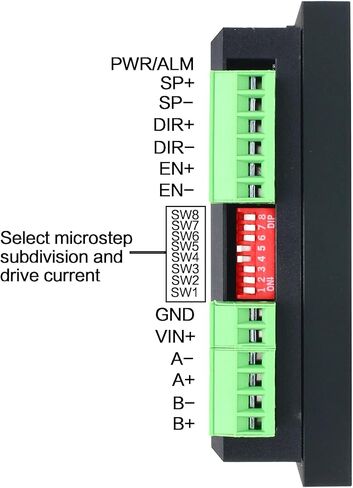 RATTMMOTOR FMD2740C محرك متدرج سائق 18-50 فولت تيار مستمر 1.4-5.6 أمبير 256 Microstep 2-Phase أو 4-Phase وحدة تحكم CNC هجينة لـ Nema17/Nema23 محرك متدرج CNC آلة طحن وطحن التوجيه in Kuwait
