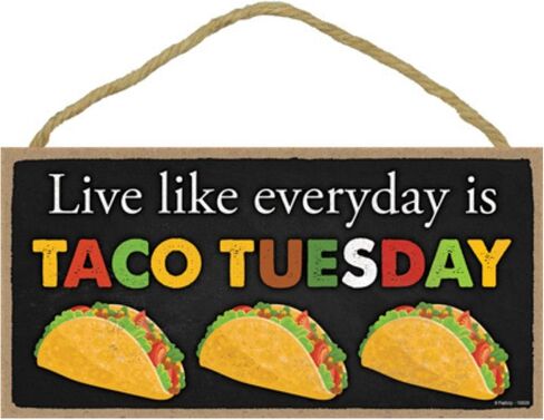 Popfizzy Tacos Sign, Taco Tuesday Sign, Funny Taco Gifts for Taco Lovers, Taco Decorations, Taco Themed Gifts in Saudi Arabia