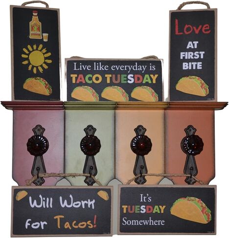 Popfizzy Tacos Sign, Taco Tuesday Sign, Funny Taco Gifts for Taco Lovers, Taco Decorations, Taco Themed Gifts in Saudi Arabia