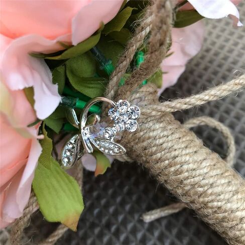 Bride Bouquet Wrist Corsage Groom Boutonniere Wedding Flower Party Decoration (Ivory Set) in Saudi Arabia