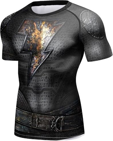 Red Plume Men's Compression Sports Fitness Short Sleeve Training Base Layers Shirt in Saudi Arabia
