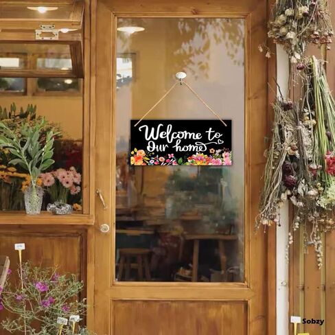 Welcome To Our Home Wall Plaque Sign,Wedding Welcome Sign - House Warming - Rustic Welcome Sign - Wooden Home Signs - Housewarming Gift - Front Door Decorations in Saudi Arabia