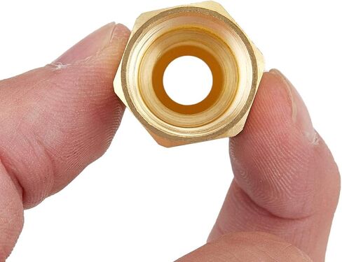 Litorange 2 قطعة النحاس مضيئة وصلة أنابيب اقتران الغاز محول 3/8 "مضيئة X 3/8" أنثى NPT مفاصل توصيل الانابيب in Saudi Arabia
