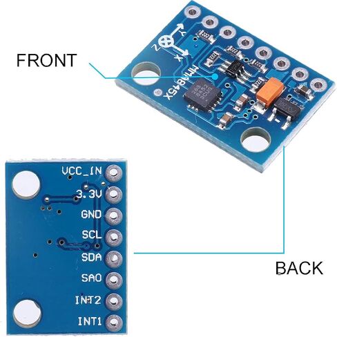4 pcs MMA8452 Module Three Axis Accelerator Accelerometer Sensor Digital Three-axis Module Inclination Module GY-45 in Saudi Arabia