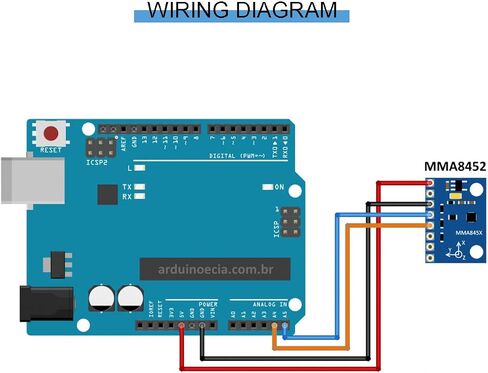 4 pcs MMA8452 Module Three Axis Accelerator Accelerometer Sensor Digital Three-axis Module Inclination Module GY-45 in Saudi Arabia