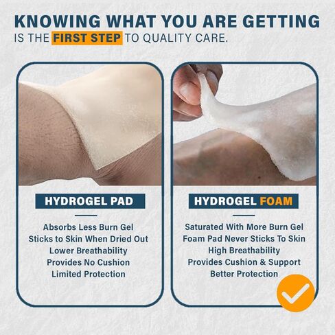 Everlit Survival Burn Dressing 4" x 4" | Sterile Gel-Soaked Non-Adherent Pad for Instant Cooling, Calming & Soothing | Fast-Healing First Aid Supply Compact Kit (Pack of 5) in Kuwait