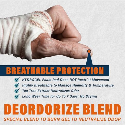 Everlit Survival Burn Dressing 4" x 4" | Sterile Gel-Soaked Non-Adherent Pad for Instant Cooling, Calming & Soothing | Fast-Healing First Aid Supply Compact Kit (Pack of 5) in Kuwait