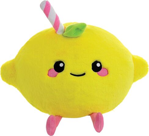 iscream Kawaii Cutie 3D Pink Lemonade Shaped Embroidered Accent 16" Plush Pillow in Saudi Arabia