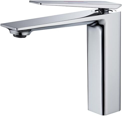Bathroom Faucets One Hole,Faucet for Bathroom Sink,Bathroom Single Handle 1 Hole Vanity Faucet,Extra Long Spout Lavatory Rv Bathroom Sinks Faucet Deck Mount,Chrome in Kuwait