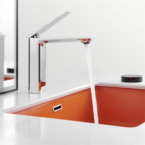 Bathroom Faucets One Hole,Faucet for Bathroom Sink,Bathroom Single Handle 1 Hole Vanity Faucet,Extra Long Spout Lavatory Rv Bathroom Sinks Faucet Deck Mount,Chrome in Kuwait