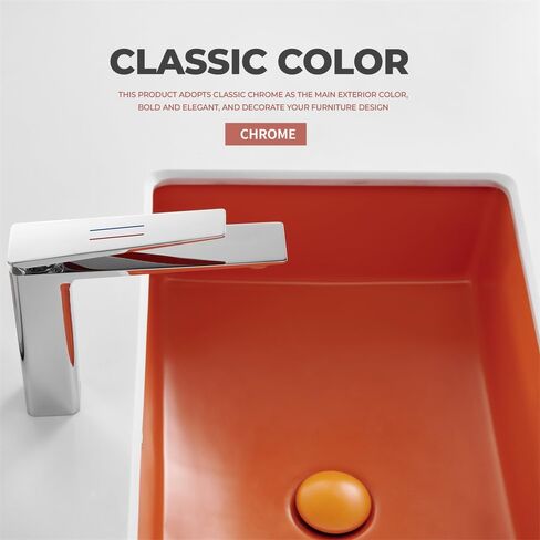 Bathroom Faucets One Hole,Faucet for Bathroom Sink,Bathroom Single Handle 1 Hole Vanity Faucet,Extra Long Spout Lavatory Rv Bathroom Sinks Faucet Deck Mount,Chrome in Kuwait