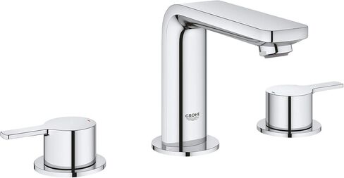 Grohe 2057800A Lineare 8" Widespread Two-Handle Bathroom Faucet in StarLight Chrome, Medium W in Saudi Arabia
