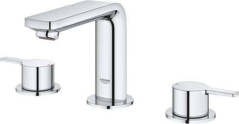 Grohe 2057800A Lineare 8" Widespread Two-Handle Bathroom Faucet in StarLight Chrome, Medium W in Saudi Arabia