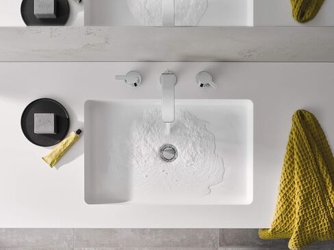 Grohe 2057800A Lineare 8" Widespread Two-Handle Bathroom Faucet in StarLight Chrome, Medium W in Saudi Arabia