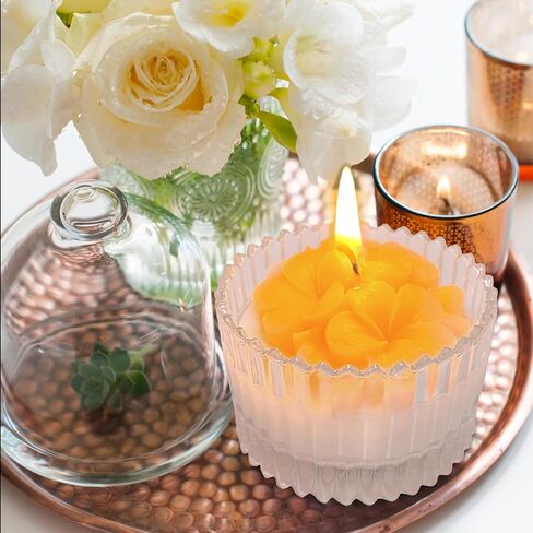 Yellow Sunflower Candle in Glass Jar, Lilac Scented Candles for Home Decoration Christmas Thanksgiving Gift in Saudi Arabia