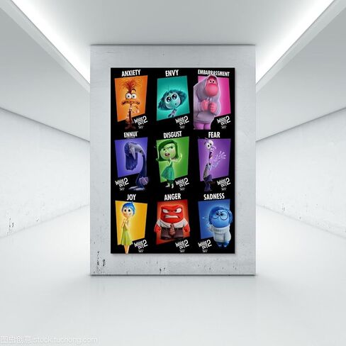 Loopo Inside Out 2 Movie Posters for Room Aesthetic Canvas Wall Art Decor 12x18inch(30x45cm), Unframe-style-3 in Saudi Arabia