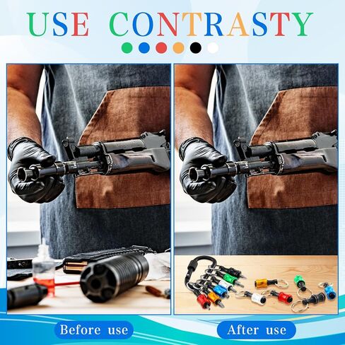 Gisafai 24 Pcs 4 Sets 1/4 Inch Hex Shank Bit Holder Portable Screwdriver Bits Holder Hand Held Extension Bar Drill Bit Organizer Screw Adapter Drill Change Bit Holder Keychain for Screwdrivers, Black in Kuwait