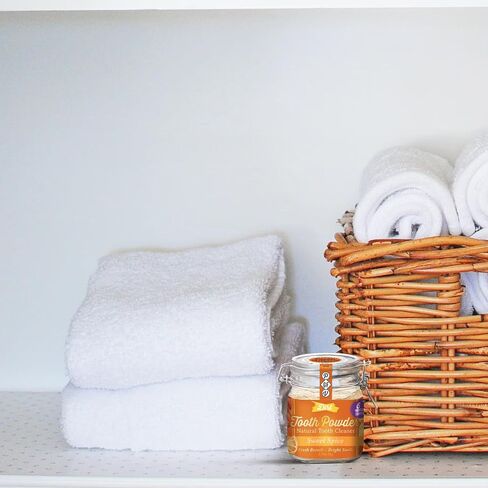 The Dirt - مسحوق أسنان، أعشاب، زيوت عطرية ومسحوق أسنان طين البنتونيت، بديل معجون أسنان طبيعي خالٍ من الفلورايد، نباتي عضوي (نعناع فائق، 25 جرام: كمية تكفي لمدة 3 أشهر) in Saudi Arabia