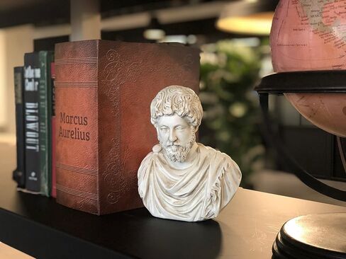 Marcus Aurelius Statue | Stoicism Gift | Bust/Bookend in Saudi Arabia