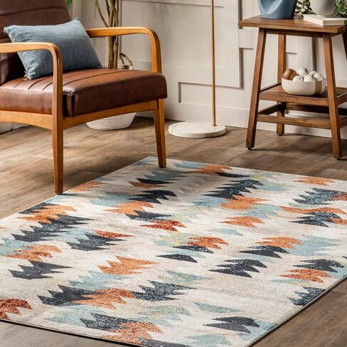 nuLOOM Allegra Southwestern Machine Washable Area Rug, 4x6, Multi in Saudi Arabia