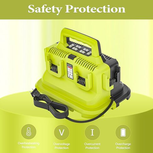 DMMNS 6-Ports Rapid Battery Charger Station,Replacement for Dewalt 20V/60V Battery Charger,Compatible with Dewalt 20V/60V Battery DCB200 DCB184 DCB606 DCB609 in Saudi Arabia