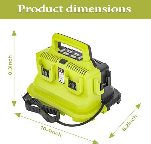 DMMNS 6-Ports Rapid Battery Charger Station,Replacement for Dewalt 20V/60V Battery Charger,Compatible with Dewalt 20V/60V Battery DCB200 DCB184 DCB606 DCB609 in Saudi Arabia
