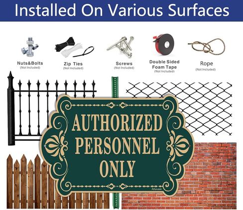 الموظفين المعتمدين فقط علامات 12 "× 8" الموظفين علامات المنطقة المحظورة علامة لباب المكتب جدار المنزل والأعمال عاكس قوي الصدأ الألومنيوم مانعة لتسرب الماء سهلة التركيب 2 حزمة in Kuwait