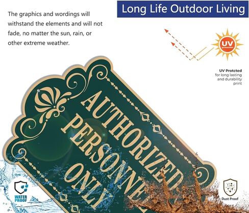 الموظفين المعتمدين فقط علامات 12 "× 8" الموظفين علامات المنطقة المحظورة علامة لباب المكتب جدار المنزل والأعمال عاكس قوي الصدأ الألومنيوم مانعة لتسرب الماء سهلة التركيب 2 حزمة in Kuwait