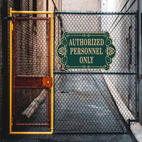 الموظفين المعتمدين فقط علامات 12 "× 8" الموظفين علامات المنطقة المحظورة علامة لباب المكتب جدار المنزل والأعمال عاكس قوي الصدأ الألومنيوم مانعة لتسرب الماء سهلة التركيب 2 حزمة in Kuwait