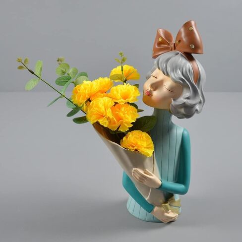 Carnation Flower,Carnation Flowers Artificial, 50PCS Silk Carnations Fake Flower Heads with Stem for Home Wedding Decorations DIY Wreath Garland Crafts Wedding Party (Yellow) in Kuwait