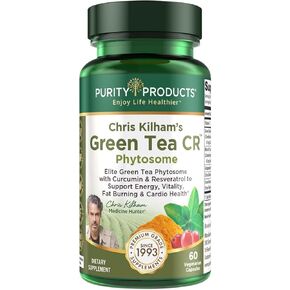 Purity Products Green Tea CR w/Phytosome Technology for Boosted Bioavailability from Chris Kilham 60 Capsules